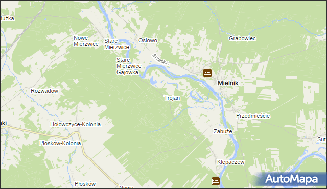 mapa Trojan, Trojan na mapie Targeo