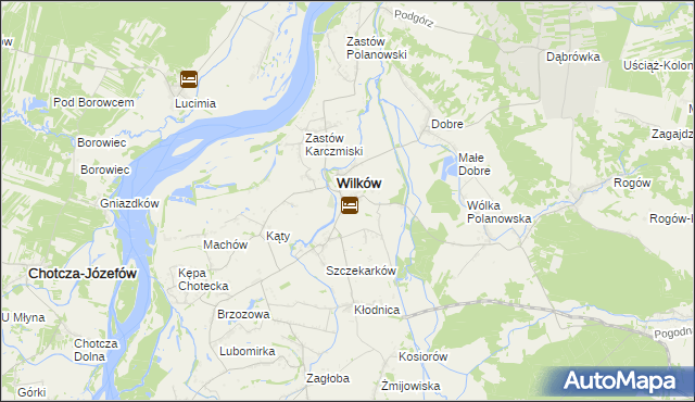 mapa Urządków, Urządków na mapie Targeo