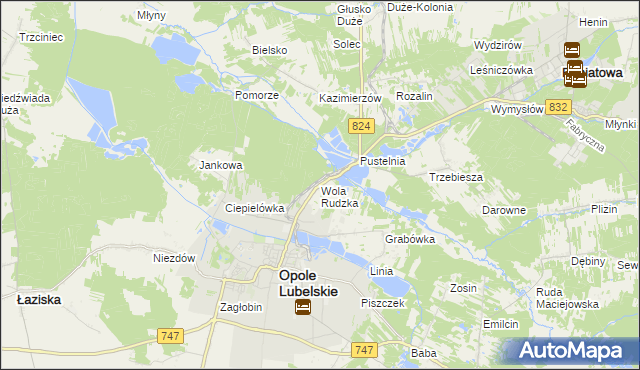 mapa Wola Rudzka, Wola Rudzka na mapie Targeo