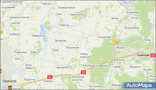 mapa Wólka Karwicka-Kolonia, Wólka Karwicka-Kolonia na mapie Targeo