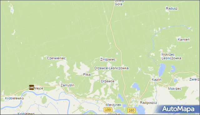 mapa Żmijowiec, Żmijowiec na mapie Targeo