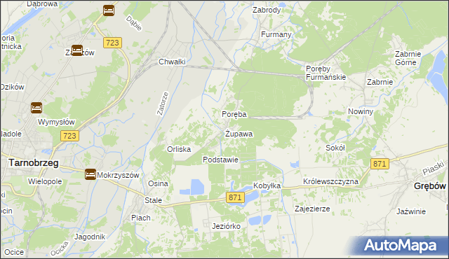 mapa Żupawa, Żupawa na mapie Targeo