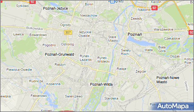 mapa Rynek Wildecki, Rynek Wildecki na mapie Targeo