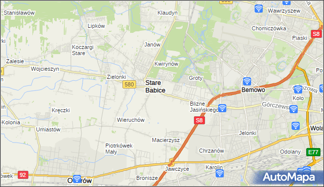 mapa Latchorzew, Latchorzew na mapie Targeo