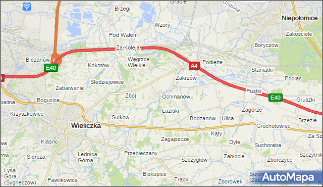 mapa Ochmanów, Ochmanów na mapie Targeo