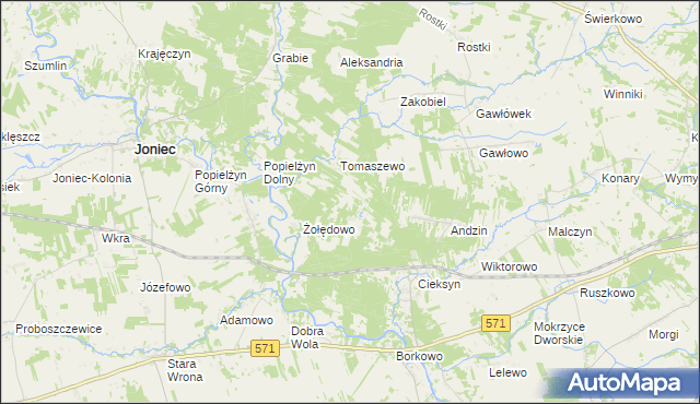 mapa Nowosiółki gmina Nowe Miasto, Nowosiółki gmina Nowe Miasto na mapie Targeo