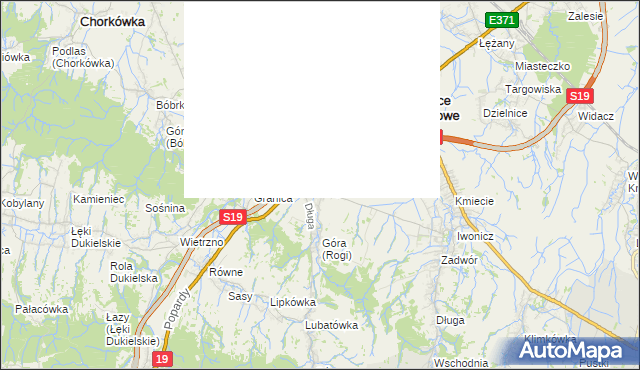 mapa Rogi gmina Miejsce Piastowe, Rogi gmina Miejsce Piastowe na mapie Targeo