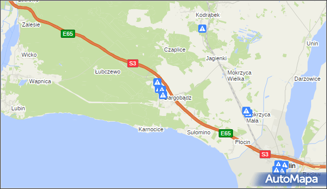mapa Dargobądz, Dargobądz na mapie Targeo