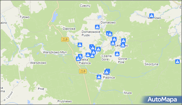 mapa Domatówko, Domatówko na mapie Targeo