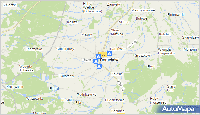 mapa Doruchów, Doruchów na mapie Targeo