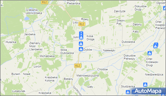 mapa Dubów, Dubów na mapie Targeo