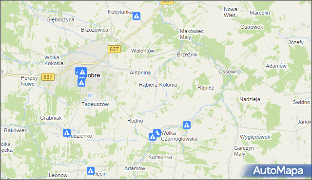 mapa Duchów, Duchów na mapie Targeo