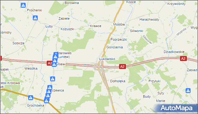 mapa Łukowisko, Łukowisko na mapie Targeo