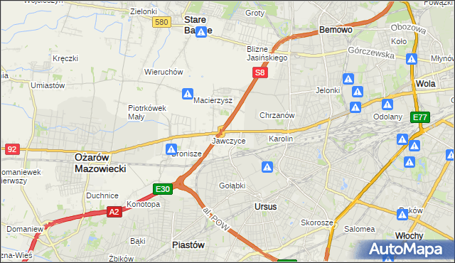 mapa Mory gmina Ożarów Mazowiecki, Mory gmina Ożarów Mazowiecki na mapie Targeo
