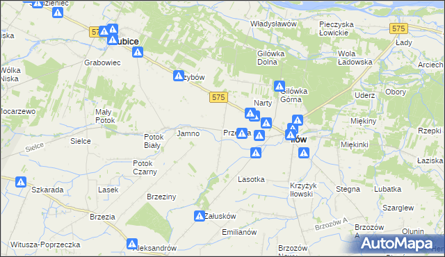 mapa Przejma gmina Iłów, Przejma gmina Iłów na mapie Targeo