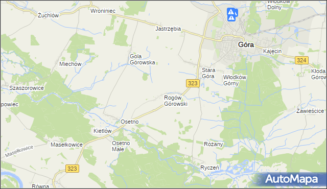 mapa Rogów Górowski, Rogów Górowski na mapie Targeo