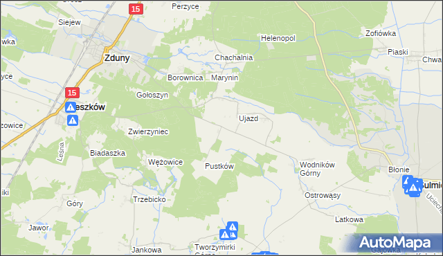 mapa Siemianów gmina Cieszków, Siemianów gmina Cieszków na mapie Targeo