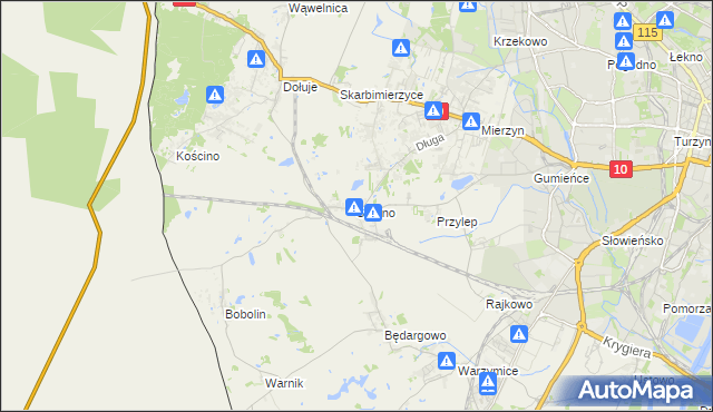 mapa Stobno gmina Kołbaskowo, Stobno gmina Kołbaskowo na mapie Targeo