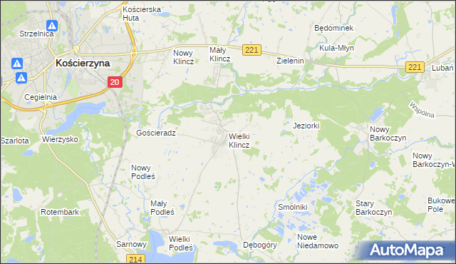 mapa Wielki Klincz, Wielki Klincz na mapie Targeo