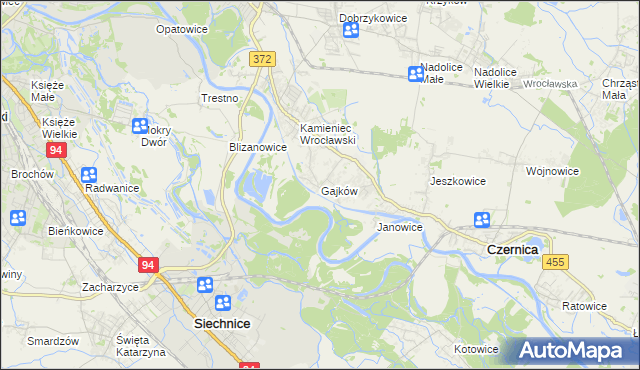 mapa Gajków, Gajków na mapie Targeo