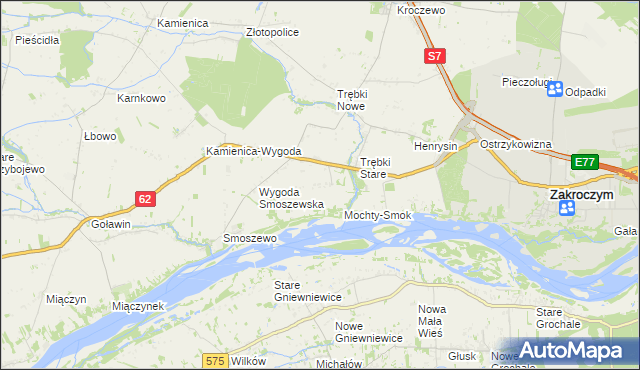 mapa Jaworowo-Trębki Stare, Jaworowo-Trębki Stare na mapie Targeo