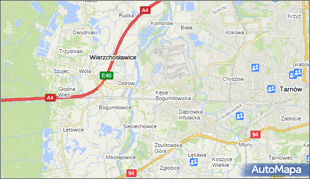 mapa Kępa Bogumiłowicka, Kępa Bogumiłowicka na mapie Targeo