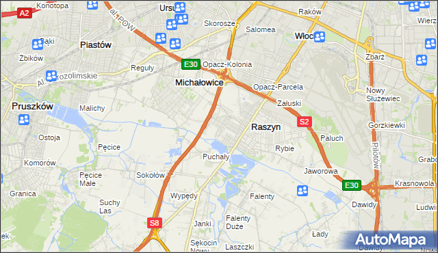 mapa Nowe Grocholice, Nowe Grocholice na mapie Targeo