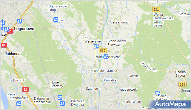 mapa Rembelszczyzna, Rembelszczyzna na mapie Targeo
