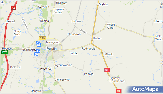 mapa Rudnopole, Rudnopole na mapie Targeo
