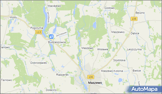 mapa Wisławie, Wisławie na mapie Targeo