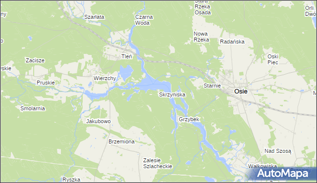mapa Skrzyniska, Skrzyniska na mapie Targeo