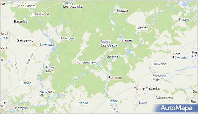 mapa Bobrowisko gmina Golub-Dobrzyń, Bobrowisko gmina Golub-Dobrzyń na mapie Targeo