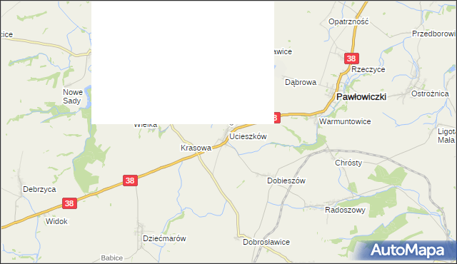 mapa Ucieszków, Ucieszków na mapie Targeo