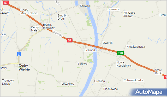 mapa Kiezmark, Kiezmark na mapie Targeo