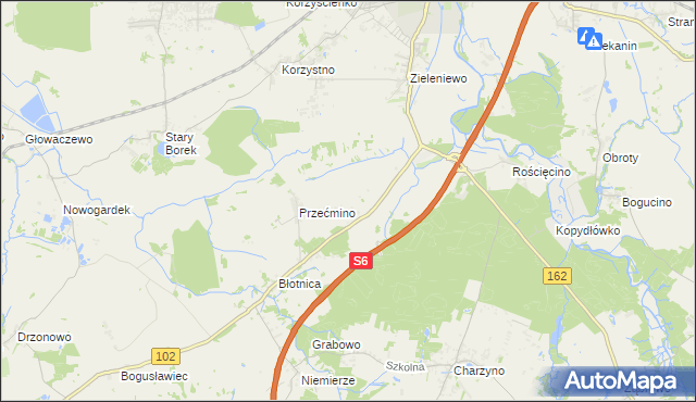 mapa Bezpraw, Bezpraw na mapie Targeo