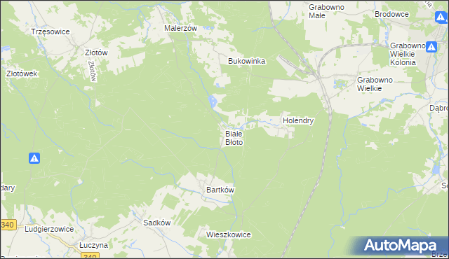 mapa Białe Błoto gmina Dobroszyce, Białe Błoto gmina Dobroszyce na mapie Targeo