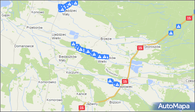 mapa Biedaszków Wielki, Biedaszków Wielki na mapie Targeo