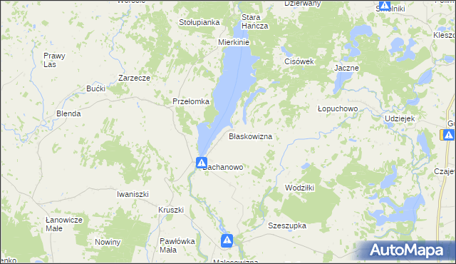 mapa Błaskowizna, Błaskowizna na mapie Targeo