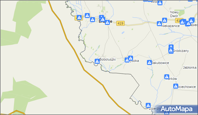 mapa Boboluszki, Boboluszki na mapie Targeo
