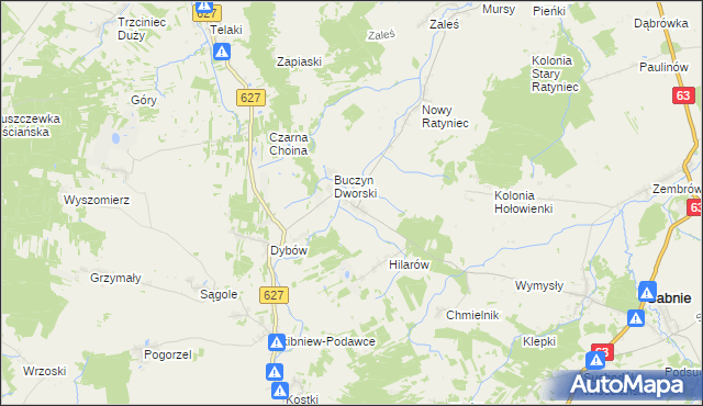mapa Buczyn Szlachecki, Buczyn Szlachecki na mapie Targeo