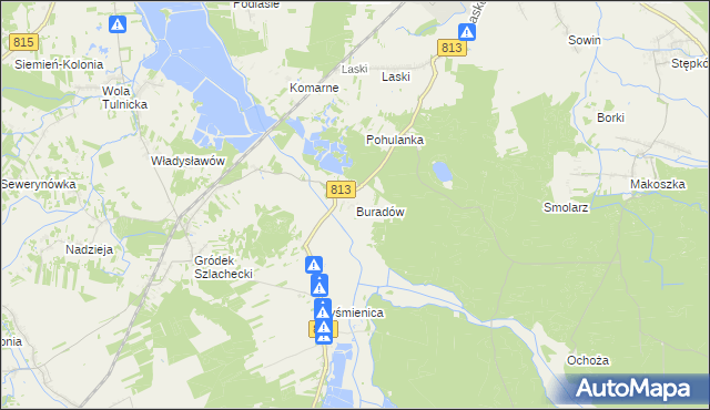 mapa Buradów, Buradów na mapie Targeo