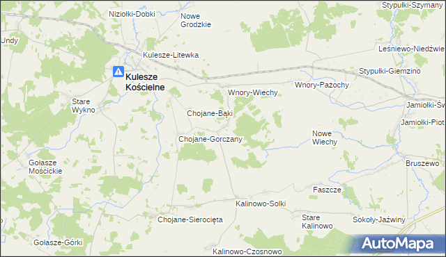 mapa Chojane-Piecki, Chojane-Piecki na mapie Targeo