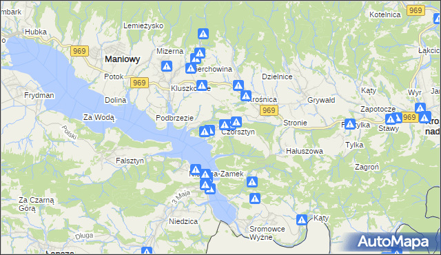 mapa Czorsztyn, Czorsztyn na mapie Targeo