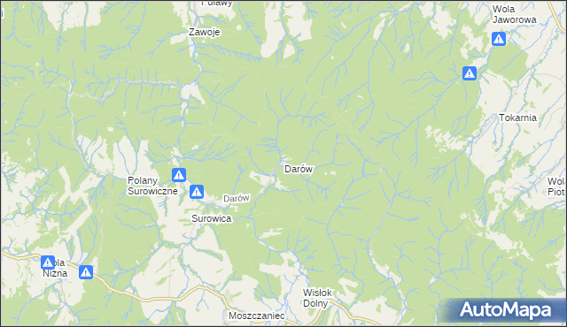 mapa Darów, Darów na mapie Targeo