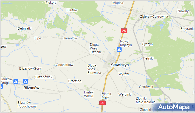 mapa Długa Wieś Druga, Długa Wieś Druga na mapie Targeo