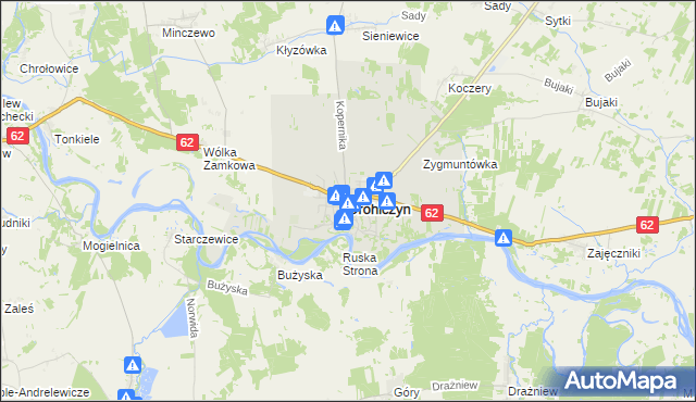 mapa Drohiczyn, Drohiczyn na mapie Targeo