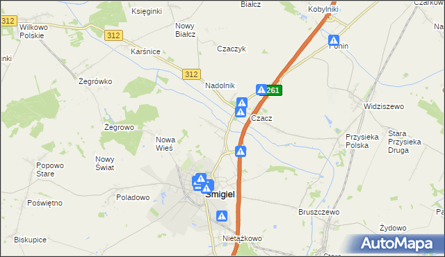 mapa Glińsko, Glińsko na mapie Targeo