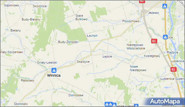 mapa Golądkowo, Golądkowo na mapie Targeo