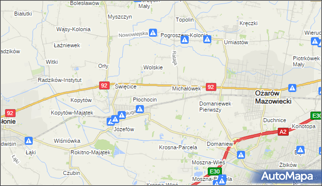 mapa Gołaszew, Gołaszew na mapie Targeo