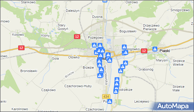 mapa Gostyń, Gostyń na mapie Targeo